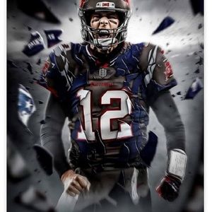 Tom Brady canvas poster 12x18